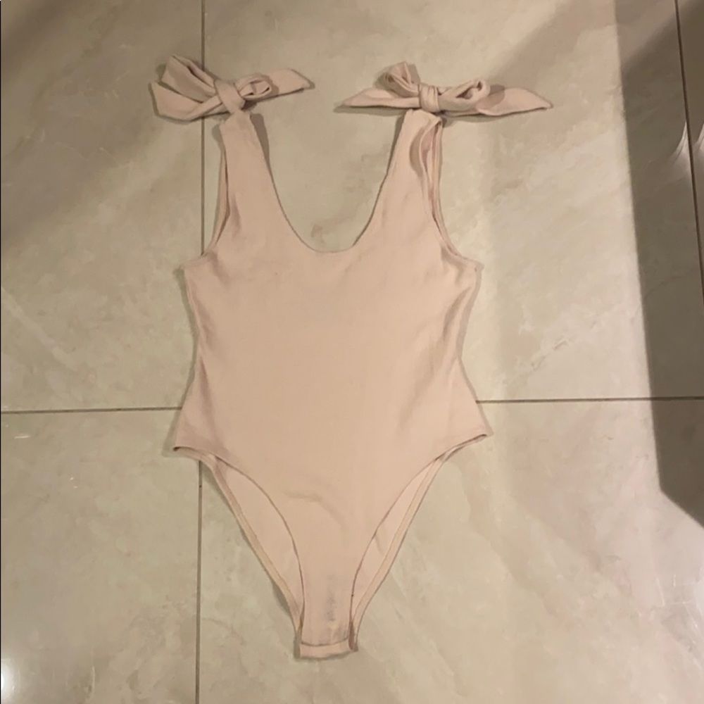 Nude bodysuit with bows 🎀